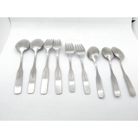 Set of 9 Imperial International Kingstowne Stainless Steel Flatware Korea - Picture 3 of 12